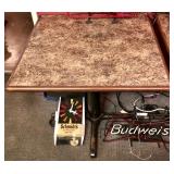 Plymold 32"x32" oak trimmed Formica style top