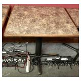 Plymold 32"x32" oak trimmed Formica style top