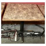 Plymold 32"x32" oak trimmed Formica style top