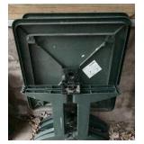 Grosfillex folding 32" square outdoor resin table