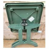 Grosfillex folding 32" square outdoor resin table