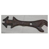"J.I. Case Plow Works" embossed wrench,