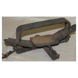 Rare Blake Lamb & Co. trap w/chain, poss. No. 4,