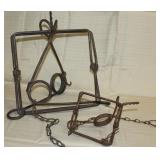 2 Conibear traps 11.5" x 11.5" & 5" x 5.5"