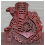 Cast Iron hand crank corn sheller w/nubbins