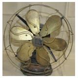 RM brass cage 6 blade fan, "The Robbins & Myers