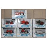 7 Ertl vintage vehicles, tractors in OB