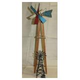 scale model windmill on wooden tower 25.5" high,