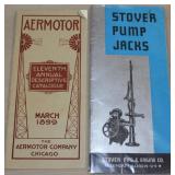 2 catalogs, 1899 AERMOTOR & Stover Pump Jacks