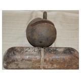 2 counter weights, 3.25" dia ball & 7.75" long