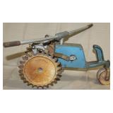 cast iron traveling lawn sprinkler, tractor is