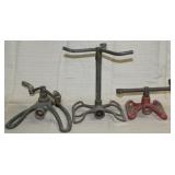 3 cast iron base lawn sprinklers, "Green Spot",