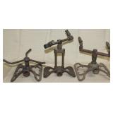 3 cast iron base lawn sprinklers, "Rain King Model