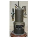 scale model vertical steam engine, base