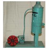 scale model steam engine made of "Found"