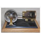 scale model Stirling Cycle Engine, solid brass