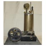 scale model steam engine, 11"x14"x17.5" with