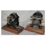 2 small early electric motors, AJAX 3" high,