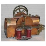 H-K electric engine, copper & brass, Pat. Feb. 20,