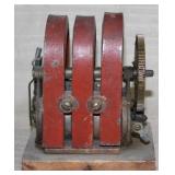 Early telephone type magneto (less crank),