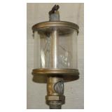 Lunkenheimer No. 5 oiler, cracked glass, 3.25" dia