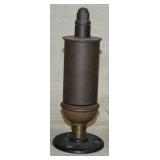 brass steam whistle (no valve), 2" dia. x 8" high
