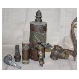 asstd brass steam whistle parts & 1" dia.