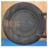 "Peerless" steam traction engine boiler door,