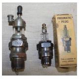 (2) NOS spark plugs, "RENTZ" Pat. Aug 17, 1919,