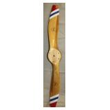 wooden propeller, 40.5" long, both tips chipped