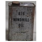 Windmill oil tin, 1 quart