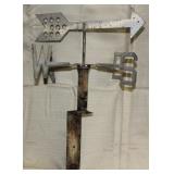 aluminum weathervane on steel mount,
