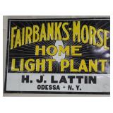 "Fairbanks-Morse" "Home Light Plant" dealer sign