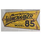"Wincharger Model 85" windmill tail piece, 2 sides