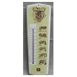 John Deere metal thermometer, 24"x8"