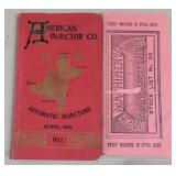 1911 pocket size American Injector Co. catalog,
