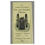 1903 Church-Watkins Gas Engines & Equipment