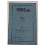 Foos Gas Engine Type "J" Instruction Book