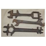 3 Early Implement Wrenches