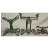 3 Lawn Sprinklers, all cast iron bases