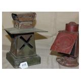 2 Lanterns - "X" Signal - 3 glasses missing