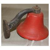 Cast Iron Bell - wall mount - 6" dia