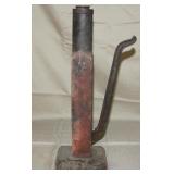 Early Wooden Jack, some orig red paint, 20"h