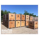 (48) Wooden Bins