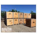 (48) Wooden Bins