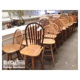 (30) Wooden Bar Chairs