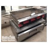 Gas Flat Top And A Drawer Cooler