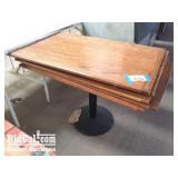 (1) Wooden Table (4) Tops
