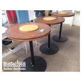 (3) Bar Table/ Tops