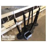 Plastic Stanchions Black